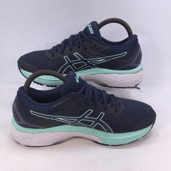 Asics GT-2000 9 Athletic Lace Up Running Shoe Womens Size 7 1012A859 Blue - Picture 5 of 10